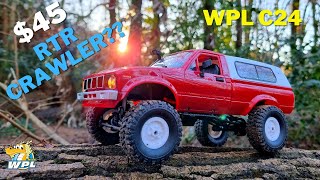 45 RTR Crawler  But is it any good  WPL C24 Unboxing Review amp First Run [upl. by Towland]