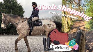 COME TACK SHOPPING WITH ME NEW BOOTS amp WINTER RIDING [upl. by Naihr741]