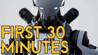 NO COMMENTARY  30 Minutes of Robo Recall Gameplay Oculus Rift  Touch [upl. by Karena145]