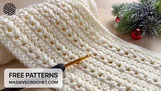 Incredibly EASY and FAST Crochet Pattern for Beginners ⚡️ 😍 Crochet Stitch for Baby Blanket amp Bag [upl. by Auhso]