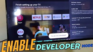 How to Enable Developer Mode on Android Tv [upl. by Nosmirc726]