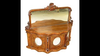 Mid19th Century English Walnut Miniature Chiffonier [upl. by Jeanie]