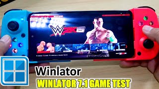 WINLATOR 71 GAME TEST WWE 2K15 POCO F3 [upl. by Hayyim]