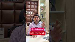 How to Become a Solicitor in UK Watch our Full Video to Know More 👇 [upl. by Yereffej790]