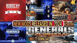 2024 NEW Mods for Command and Conquer  Generals ZERO HOUR  with links to Download [upl. by Eissat]