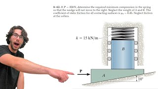 If P250 N determine the required minimum compression in the spring  862 [upl. by Sasha]