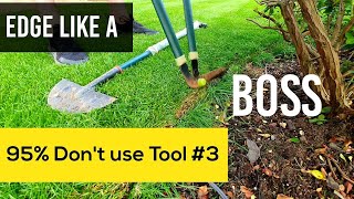 3 Tools for Professional Lawn Edges NO Power Tools [upl. by Alaunnoif]