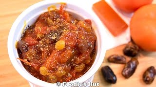 Bengali style Tomato khejur aamsotto chutney  recipe by Foodis Hut 0083 [upl. by Ateekahs]