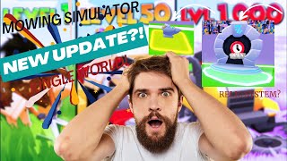 Jungle Update   Mowing Simulator Roblox [upl. by Aehc]