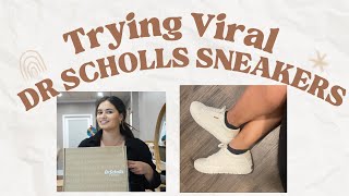 TRYING TIKTOK VIRAL DR SCHOLLS TIME OFF SNEAKERS FOR HAIRSTYLISTS  REVIEW [upl. by Killy]