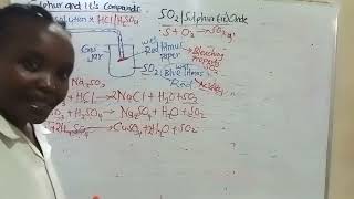 Laboratory preparation of sulphur IV Oxide [upl. by Sugar]