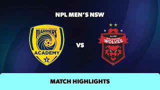 NPL Mens NSW Round 28 Highlights – Central Coast Mariners v Wollongong Wolves [upl. by Suolevram]