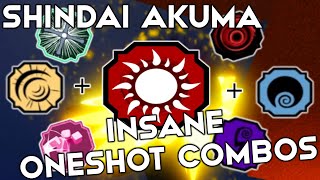 These 3 INSANE ShindaiAkuma Combos Will Make You A GOD In Shindo Life Plus Showcase [upl. by Clemmy493]