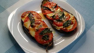 Berenjenas al horno con tomate y mozzarella 🍆🍆🍅🍅🧀🧀 Toma Recetas [upl. by Aniloj]