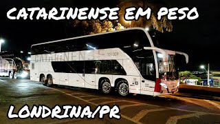 UMA FILA IMENSA NA ENTRADA DA RODOVIÁRIA DE LONDRINAPR  MOVIMENTAÇÃO DE ÔNIBUS DAS 2240 ÀS 2320 [upl. by Kamin]