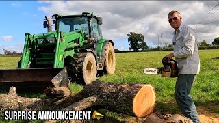 300 Year Old Oak Tree HAS To Go amp A HUGE SURPRISE [upl. by Yenduhc592]