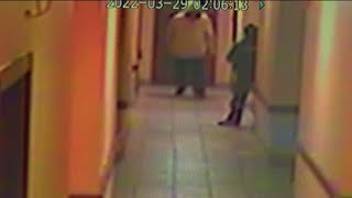 Surveillance video shows security guard killed at Albuquerque hotel [upl. by Hussein]