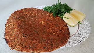 Fırında pratik lahmacun tarifi Pratik yemek tarifi  lavaştan lahmacun [upl. by Edyaj715]