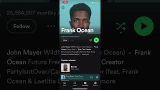 nostalgia ULTRA is hidden on spotify frankocean blonded oddfuture [upl. by Arola]