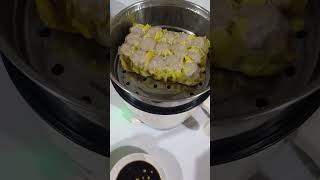 Siomaichili garlic oiltoyomansi food yummy craving siomai [upl. by Yehc]