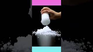 Saltvinegar homemade snow experiment short feed [upl. by Alasdair833]