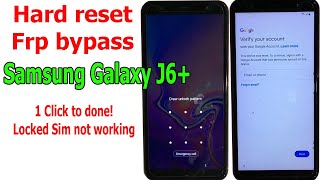 How to Hard resetFRP Bypass Samsung Galaxy J6 Android 10 one click Locked Sim not working [upl. by Leif193]