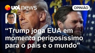 Trump volta superpoderoso recado das urnas na eleição dos EUA é uma ameaça para o mundo diz Tales [upl. by Perlie]