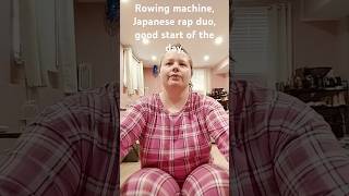 Rowing machine in pjs [upl. by Naols489]