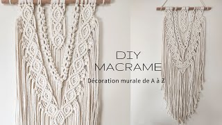 DIY MACRAME  Macramé mural de A à Z [upl. by Anawak141]