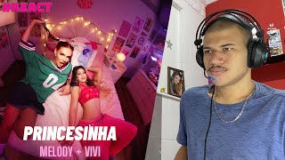 Reagindo a Princesinha  Melody Vivi e MC Tato Videoclipe Oficial REACT [upl. by Esila]