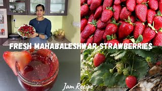 Fresh Mahabaleshwar Strawberries  Jam Recipe Saranya Sudhagar SS [upl. by Alvarez]