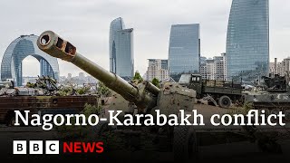 Azerbaijan attacks Armenian controlled NagornoKarabakh in antiterror operation  BBC News [upl. by Chapland]