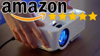 240 Zoll Kinoerlebnis für 100€ Amazon Bestseller Beamer im Test [upl. by Amaso]