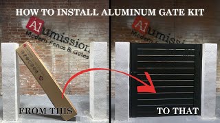 HOW TO INSTALL ALUMINUM GATE KIT BY ALUMISSION [upl. by Guglielma352]