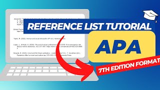 APA Format 7th Edition Referencing Tutorial  Create a Successful Reference List in 4 Minutes [upl. by Abijah856]