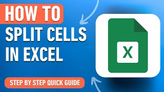 How to Split Cells in Excel Easy Tutorial [upl. by Astraea]