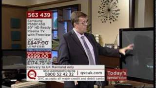 QVC Presenter Breaks 50quot Plasma TV [upl. by Latif]