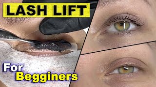 EYELASH LIFT TUTORIAL  lash lift tips and triks for begginers  full procedure [upl. by Convery]