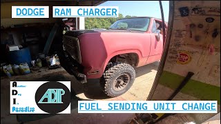 Dodge Ram charger Fuel Sending unit Change dodge ram ramcharger adip mopar michigan summer [upl. by Dawkins]