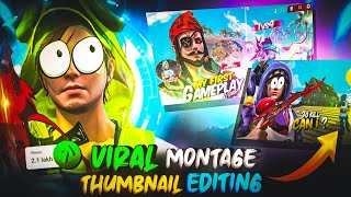 How To Edit ff Montage Thumbnail Like Nrzzzzzzzz  ZeroxFF jaise thumbnail kaise banaye🔥 [upl. by Lemaj]