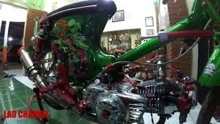 HONDA C70 STREET RACING MODIFIKASI KONTES TERBARU DETAILING [upl. by Moffat]