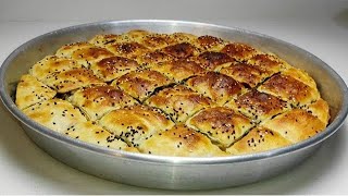 ISPANAKLI KIYMALI BÖREK🌿 EL AÇMASI ISPANAKLI BÖREK NASIL YAPILIR🍃SPINACH PASTRY YEMEKLİ DAKİKALAR [upl. by Nolrev]