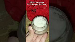 Whitening Cream With Rice And Sea Foam skincare ricecream viralshorts viralreels foryou [upl. by Atilem]