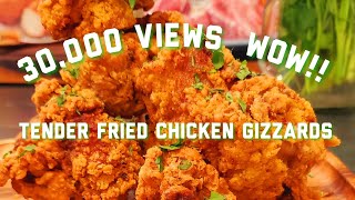 EASY DEEP FRIED TENDER CHICKEN GIZZARDS  CHICKEN RECIPES  Make Deep Fried Chicken Gizzards Recipe [upl. by Erroll556]