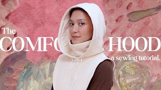 Balaclava DIY 12 sizes  How to sew the Comfort Hood Detachable Hood Hooded Neck Warmer [upl. by Anait125]