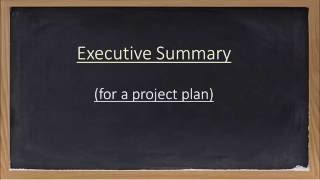 Overview of an Executive Summary [upl. by Murat]