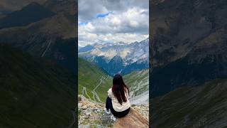 📍Stelvio Pass Swiss amp Italy border italy travel italytourism beautifuldestinations mountains [upl. by Nohpets]