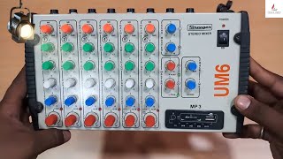 STRANGER SM6UM6 6channel Stereo Echo Mixer  HINDI  Musical Unbox 🙏🙏 [upl. by Yruam]