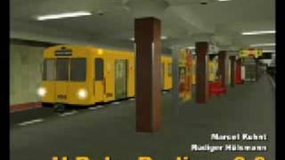 UBahn Berlin v3  TRS2004  Fehrbelliner Platz [upl. by Lundell850]