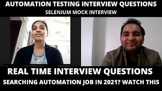 Automation Testing Interview Questions Selenium Interview Questions 02 years [upl. by Neuburger]